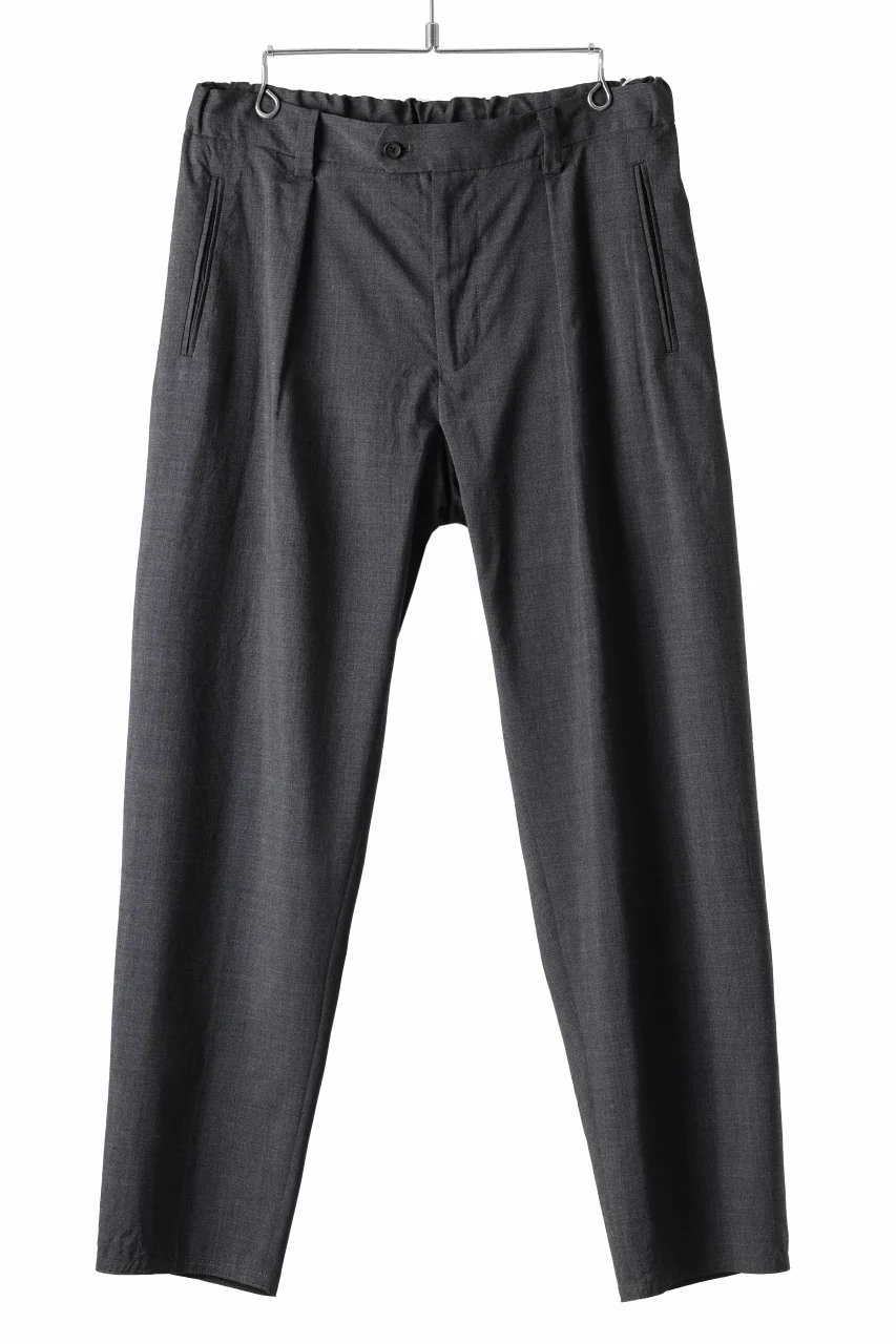 COLINA THE SLACKS / WASHABLE WOOL TROPICAL (DARK GREY)