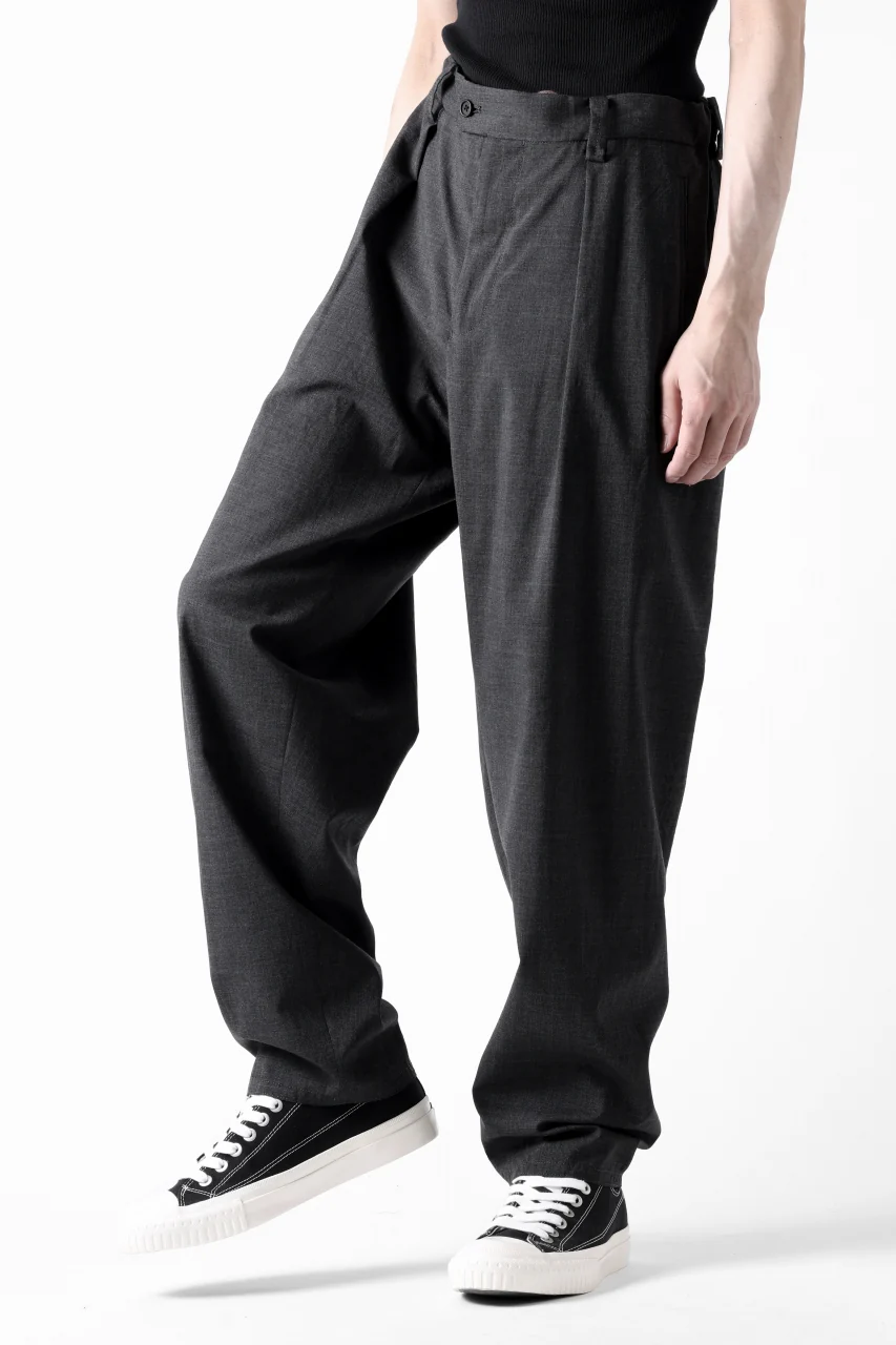 COLINA THE SLACKS / WASHABLE WOOL TROPICAL (DARK GREY) - Image 14