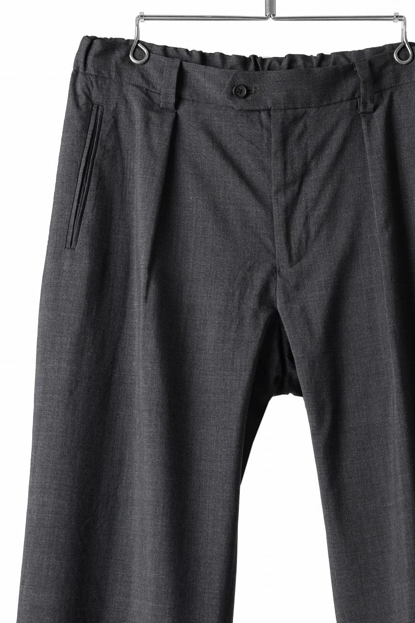 COLINA THE SLACKS / WASHABLE WOOL TROPICAL (DARK GREY) - Image 19