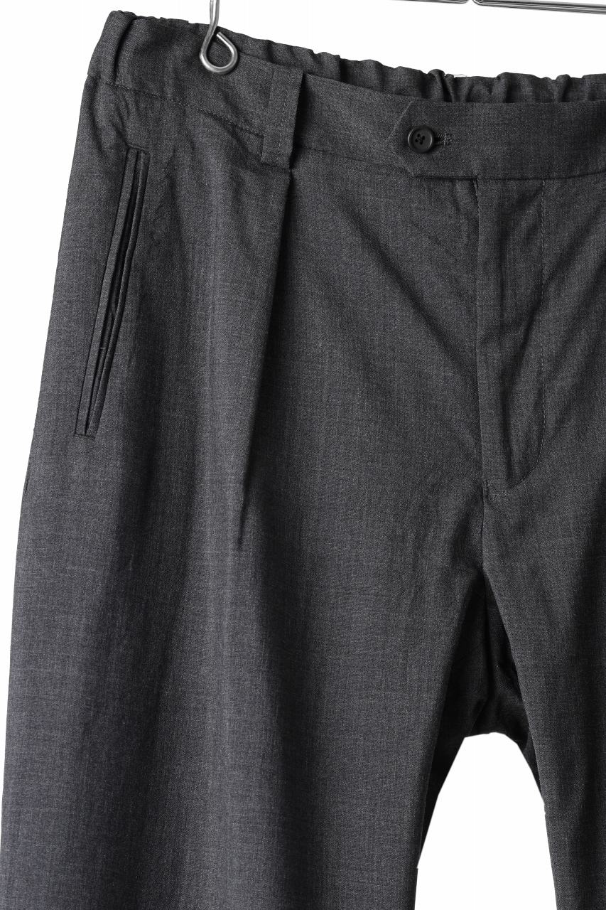 COLINA THE SLACKS / WASHABLE WOOL TROPICAL (DARK GREY) - Image 22