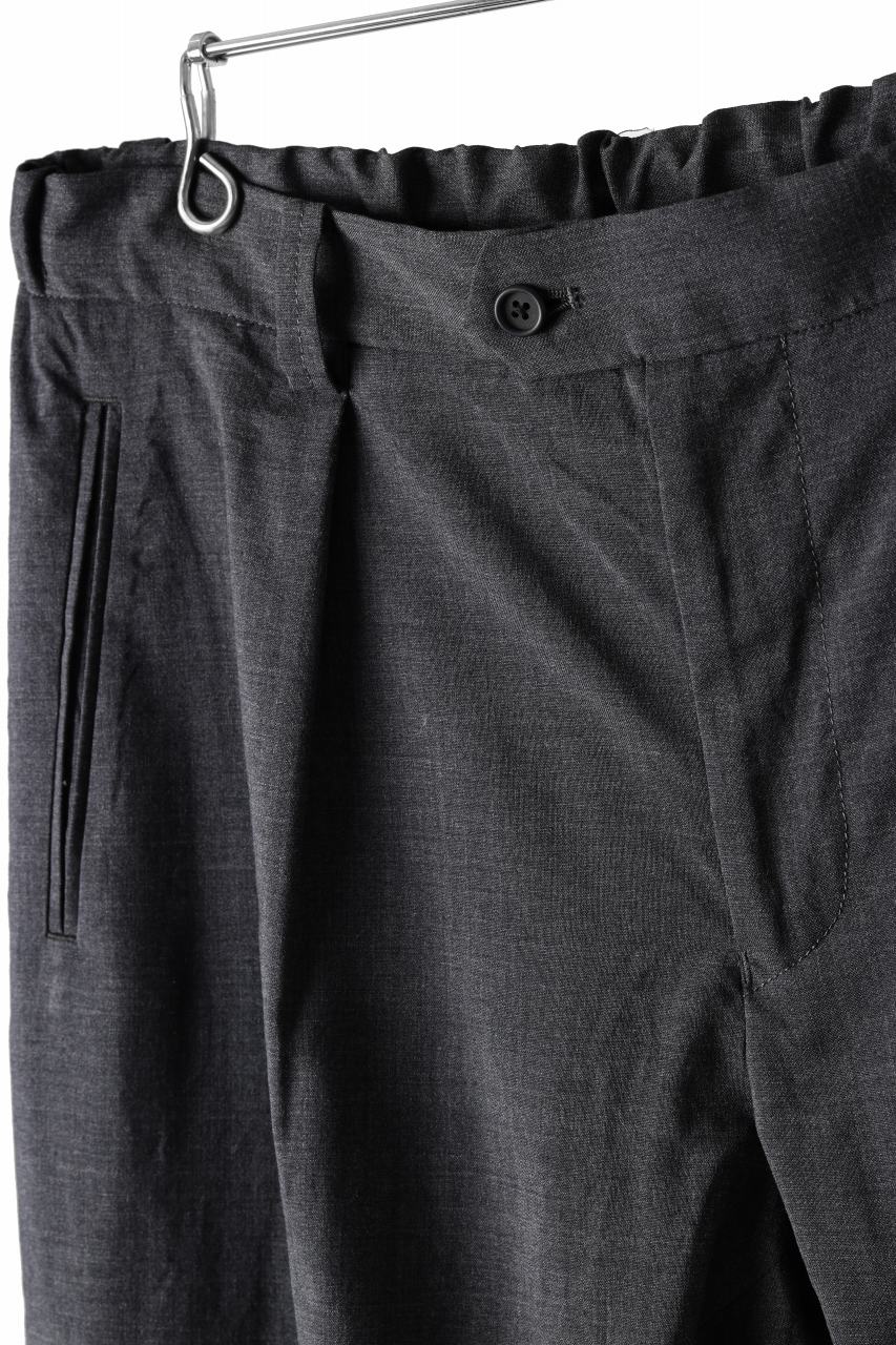 COLINA THE SLACKS / WASHABLE WOOL TROPICAL (DARK GREY) - Image 23