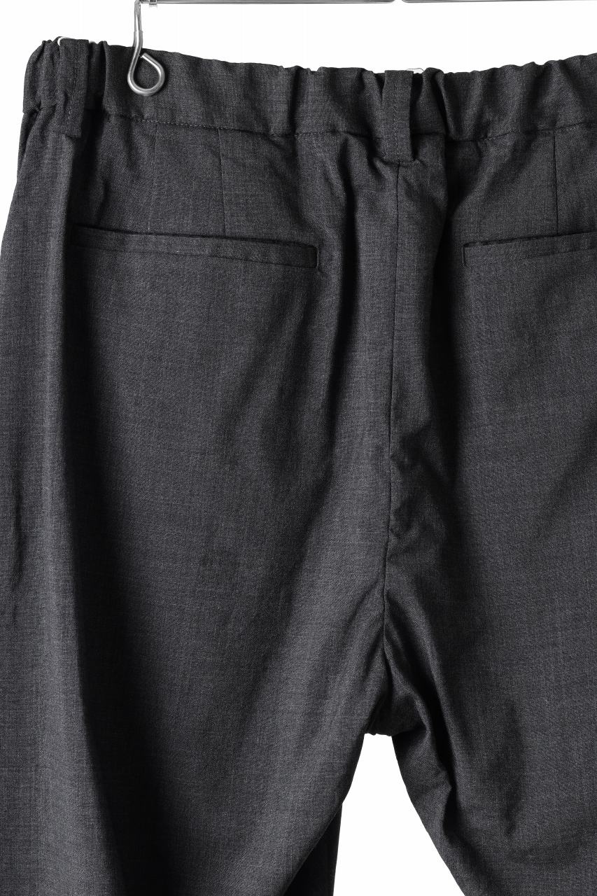 COLINA THE SLACKS / WASHABLE WOOL TROPICAL (DARK GREY) - Image 26