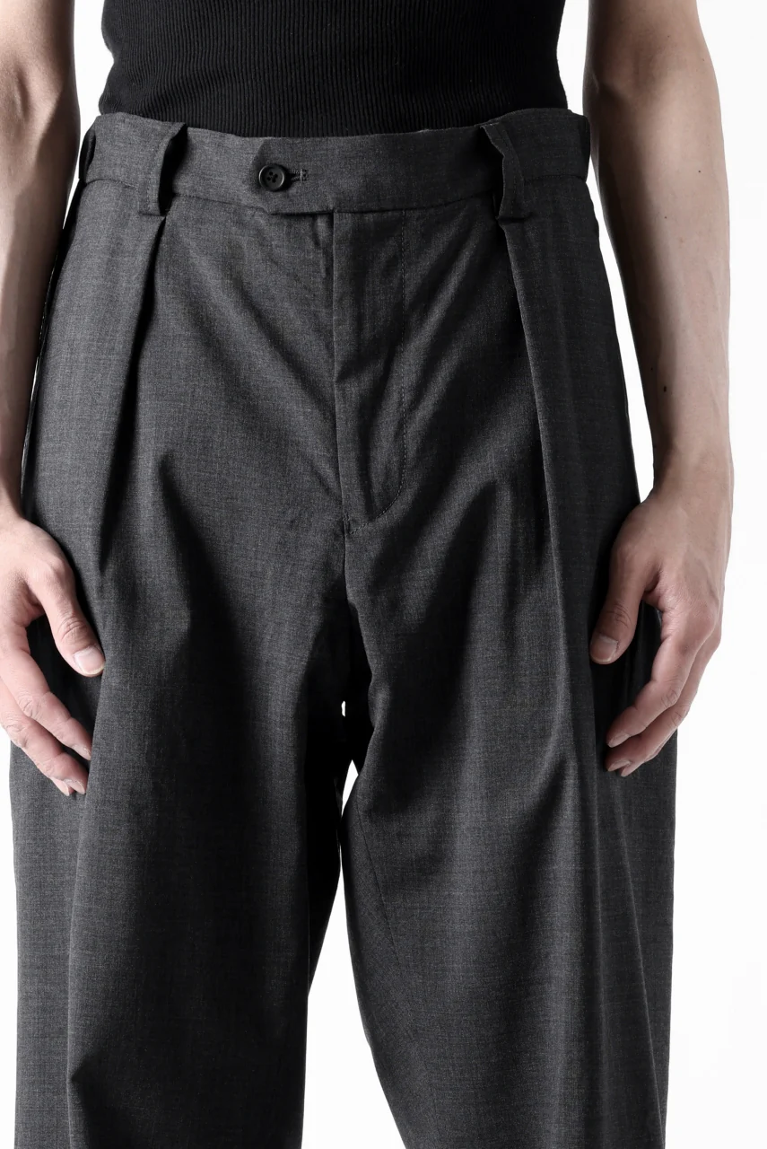 COLINA THE SLACKS / WASHABLE WOOL TROPICAL (DARK GREY) - Image 28