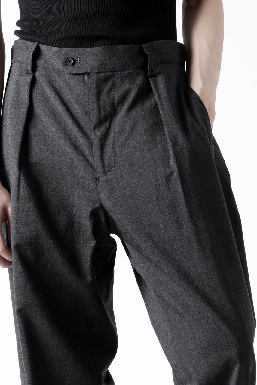 COLINA THE SLACKS / WASHABLE WOOL TROPICAL (DARK GREY) - Image 31