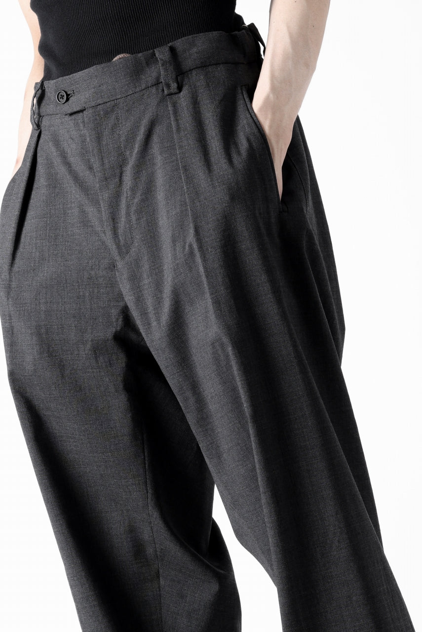COLINA THE SLACKS / WASHABLE WOOL TROPICAL (DARK GREY) - Image 32