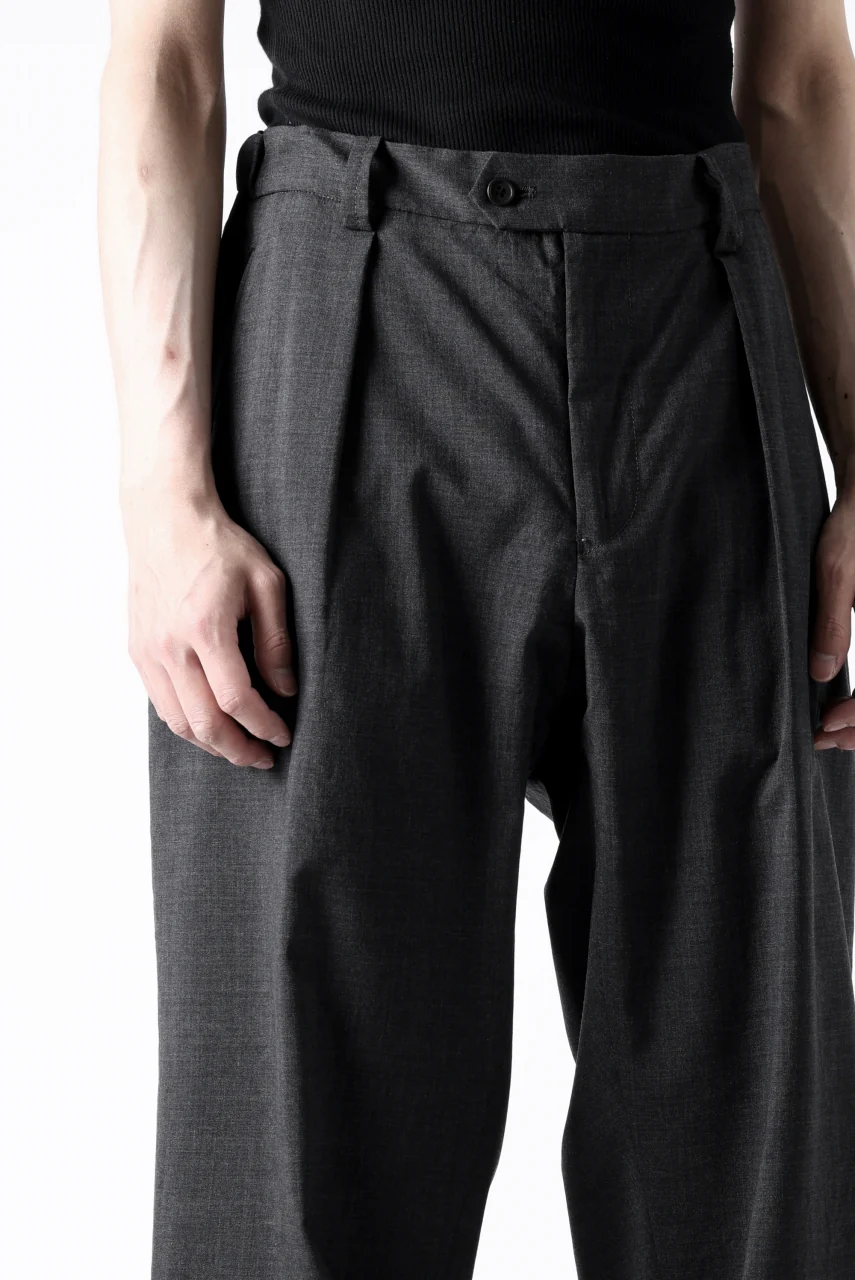 COLINA THE SLACKS / WASHABLE WOOL TROPICAL (DARK GREY) - Image 35