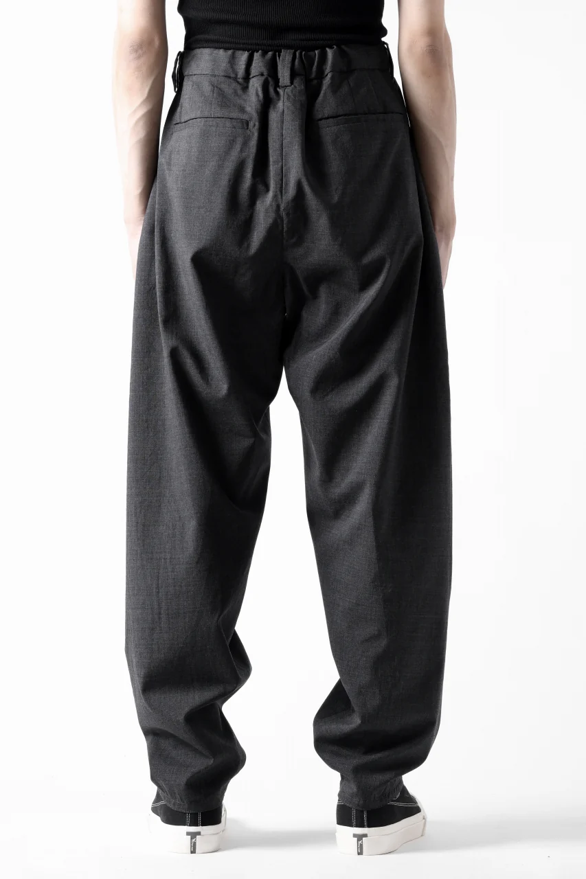 COLINA THE SLACKS / WASHABLE WOOL TROPICAL (DARK GREY) - Image 4