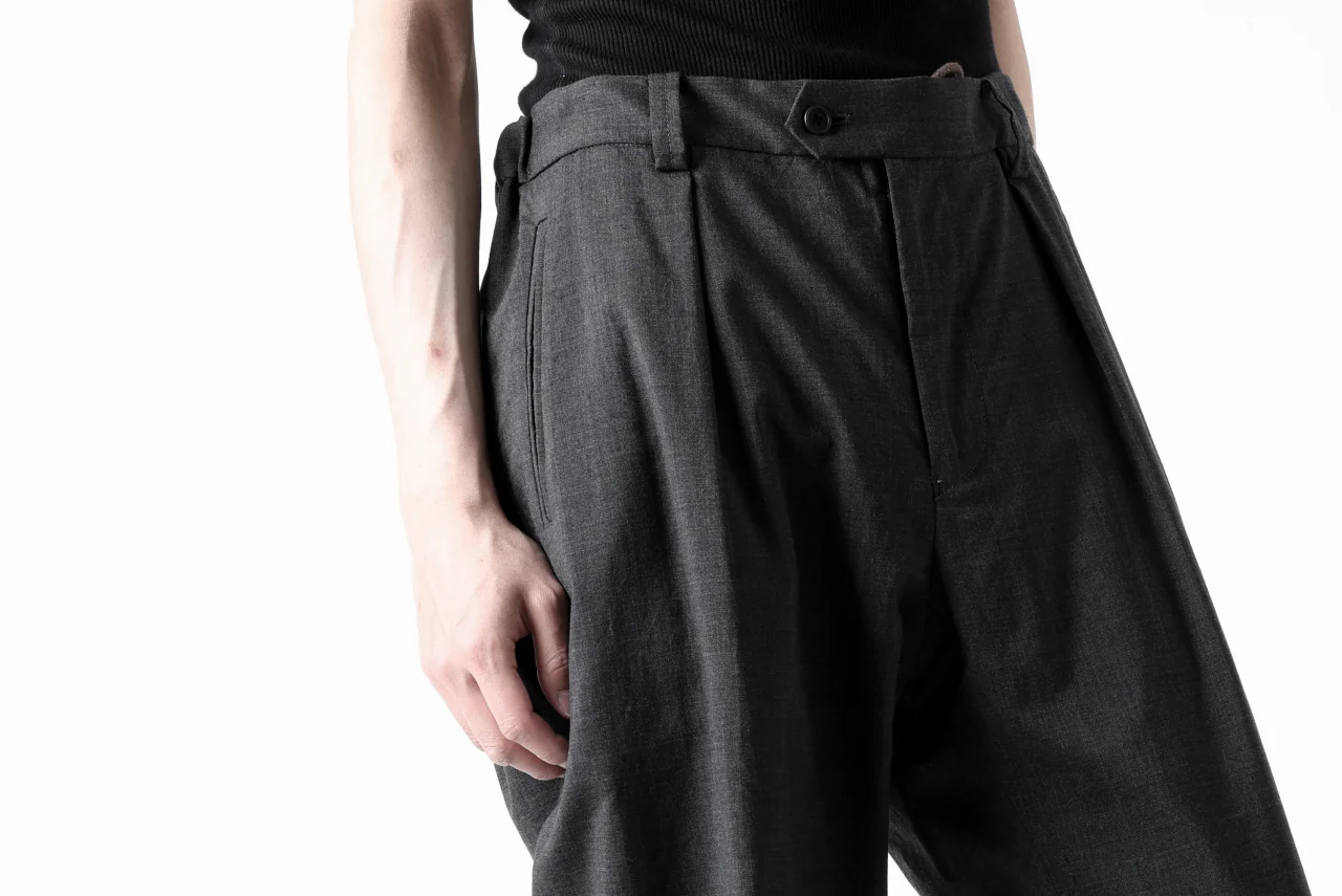 COLINA THE SLACKS / WASHABLE WOOL TROPICAL (DARK GREY) - Image 42