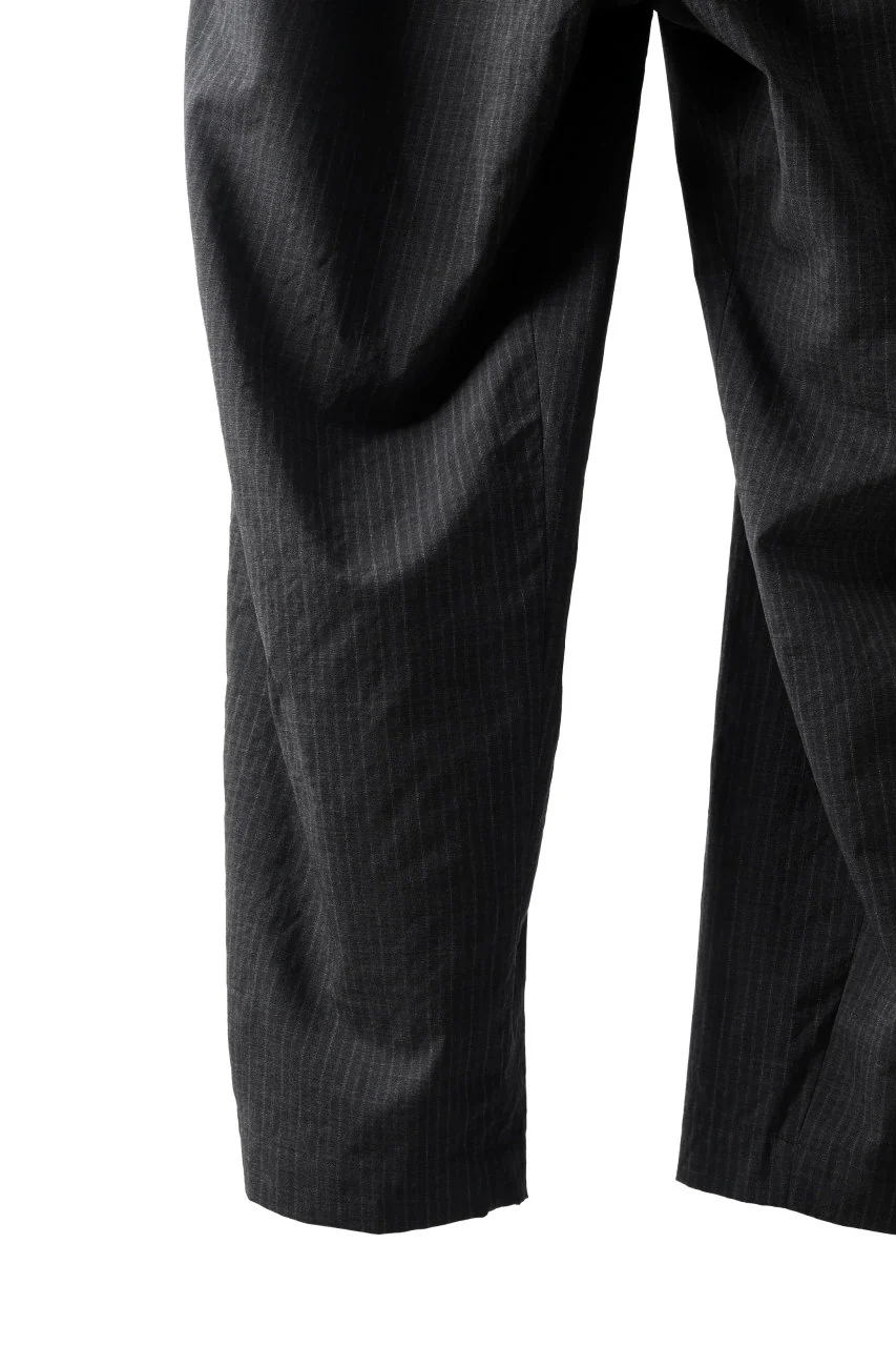 COLINA W-TUCK PANTS / WASHABLE WOOL TROPICAL (STRIPE) - Image 16
