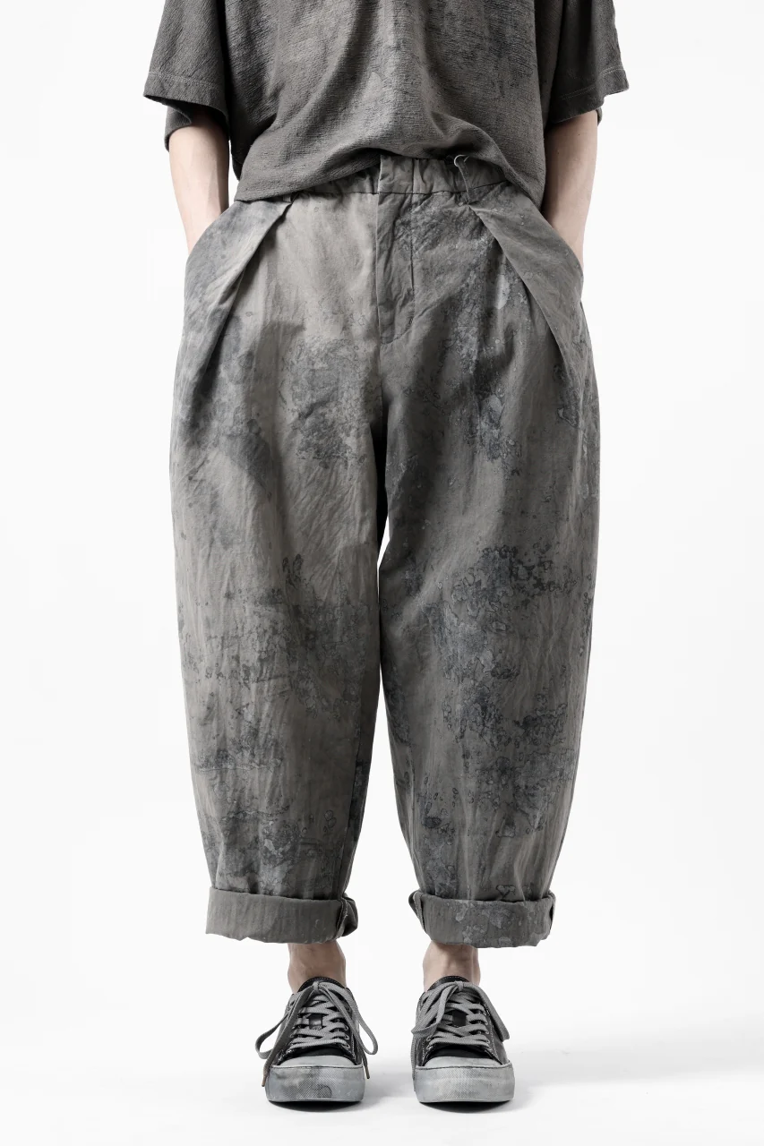 COLINA W TUCK TROUSERS / ANCIENT DYED TUSSER (DUST) - Image 29