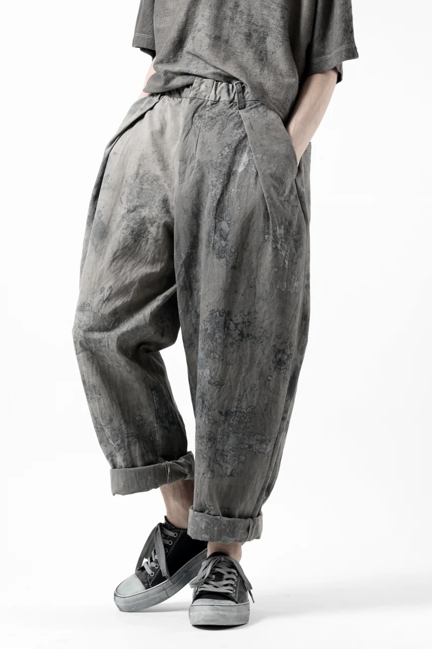 COLINA W TUCK TROUSERS / ANCIENT DYED TUSSER (DUST) - Image 30