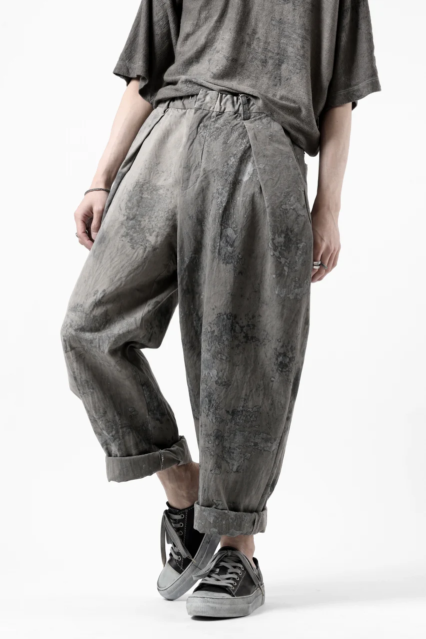 COLINA W TUCK TROUSERS / ANCIENT DYED TUSSER (DUST) - Image 31