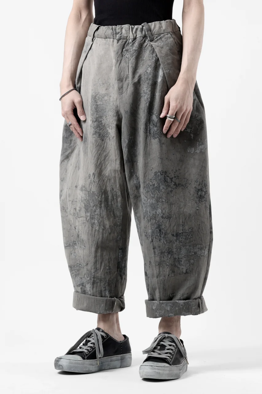COLINA W TUCK TROUSERS / ANCIENT DYED TUSSER (DUST) - Image 4