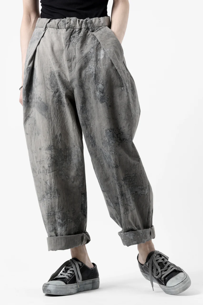 COLINA W TUCK TROUSERS / ANCIENT DYED TUSSER (DUST) - Image 7