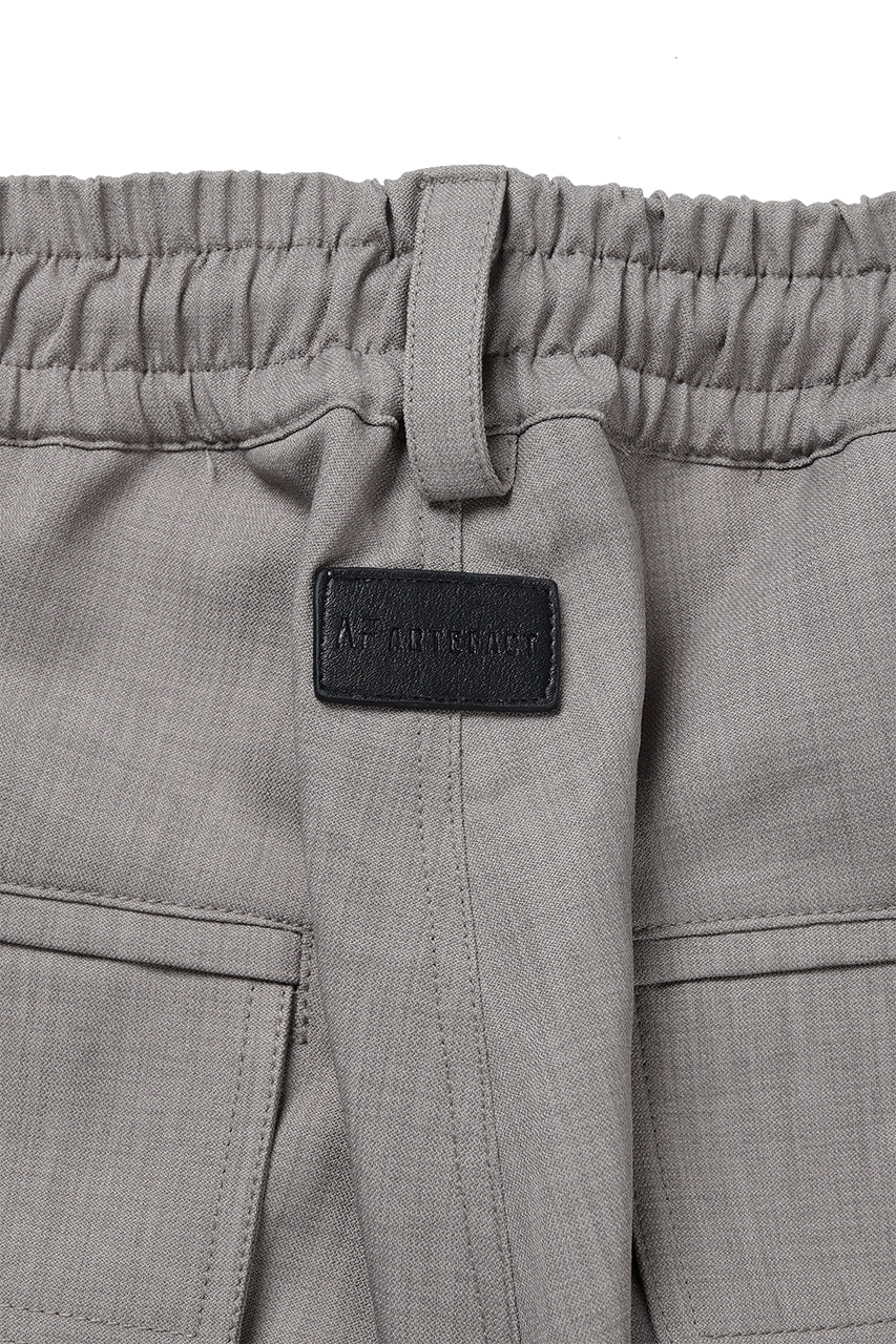 A.F ARTEFACT CARGO WIDE PANTS / PLAIN WEAVE (GREY) - Image 7
