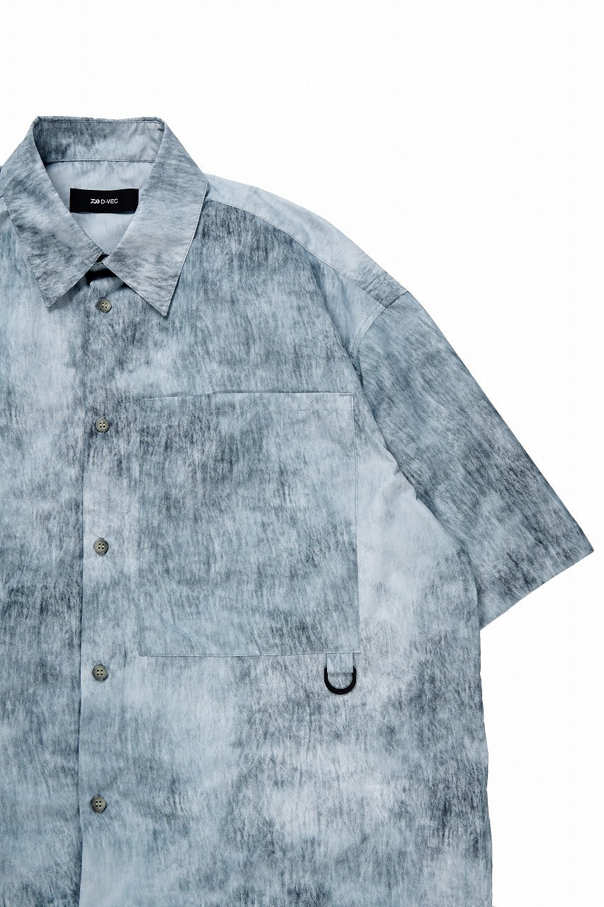 D-VEC DWR NY TAFFETA S/S SHIRT (BLUE GRAD) - Image 5