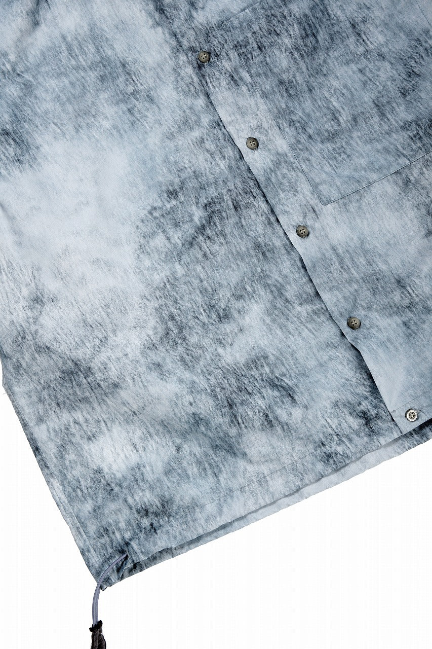 D-VEC DWR NY TAFFETA S/S SHIRT (BLUE GRAD) - Image 8