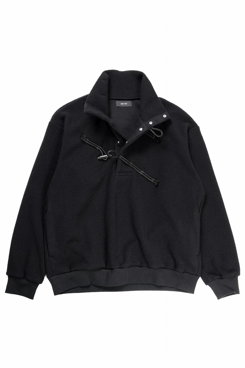 D-VEC POLARTEC® BOA FLEECE HALF TOGGLE TOP (BLACK) - Image 2