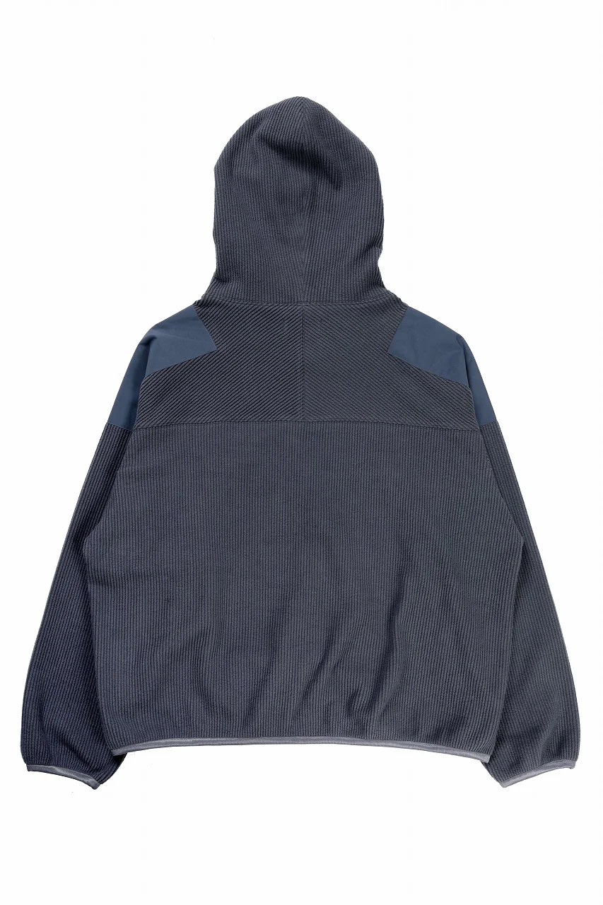 D-VEC TC KNIT CORDUROY HOODED PARKA (GREY) - Image 2