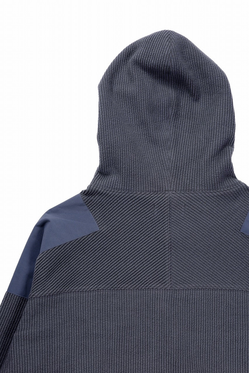 D-VEC TC KNIT CORDUROY HOODED PARKA (GREY) - Image 8