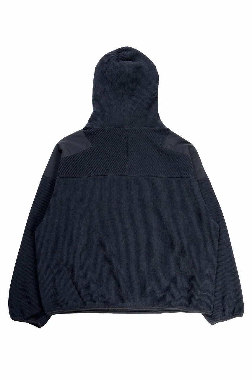 D-VEC TC KNIT CORDUROY HOODED PARKA (NAVY) - Image 2