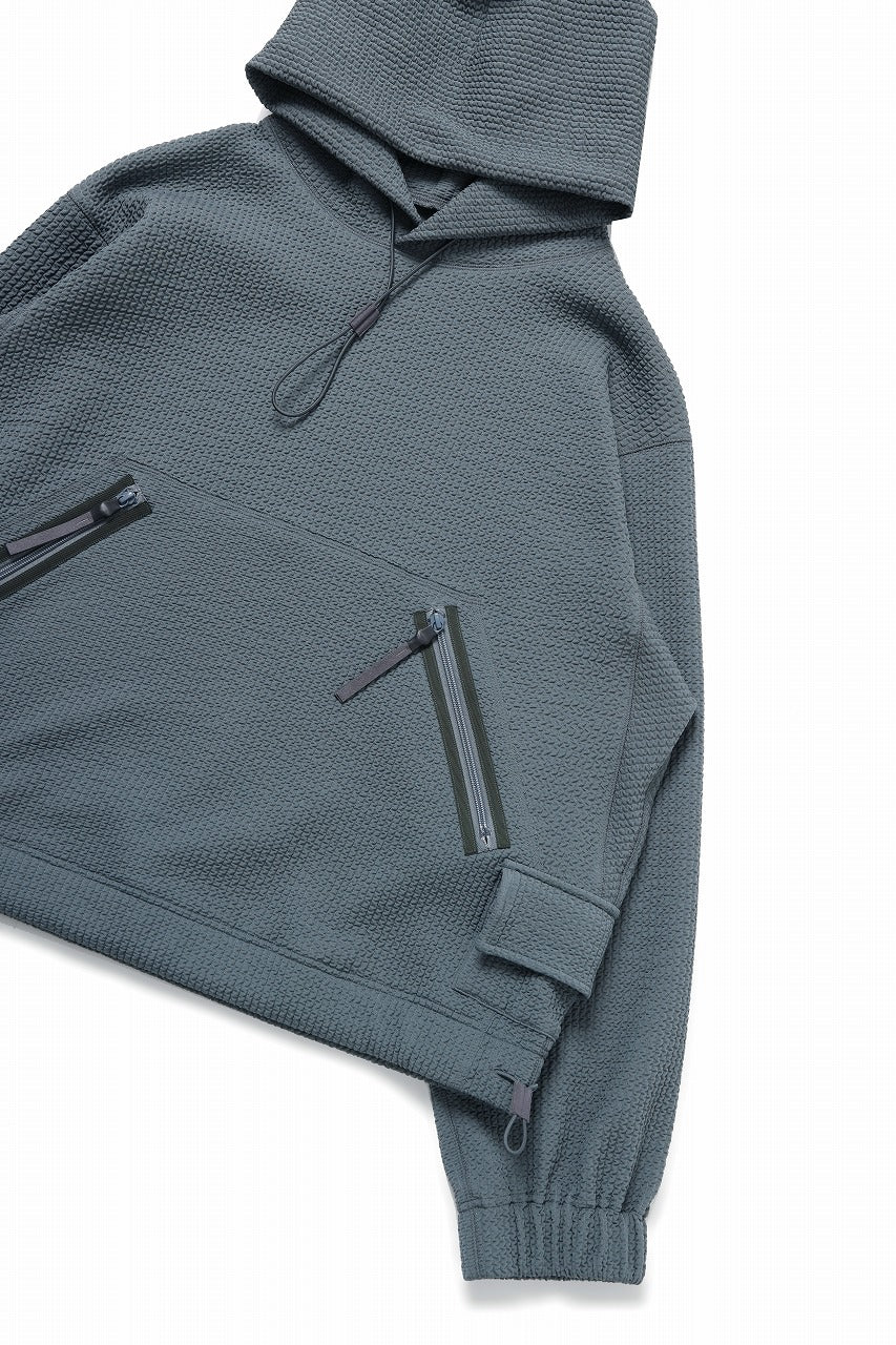 D-VEC WAFFLE KNIT PARKA (SEA SPRAY) - Image 10