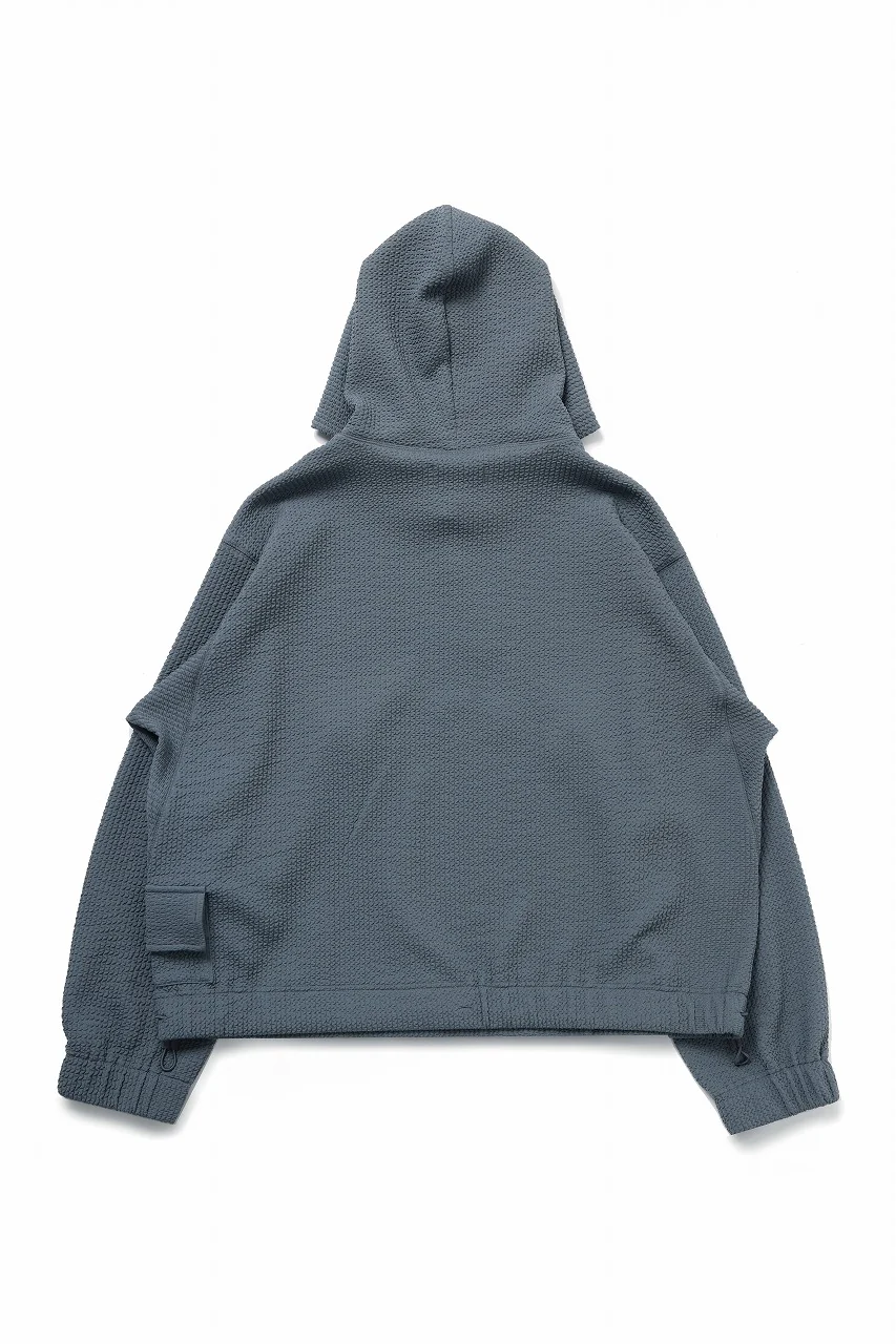 D-VEC WAFFLE KNIT PARKA (SEA SPRAY) - Image 2