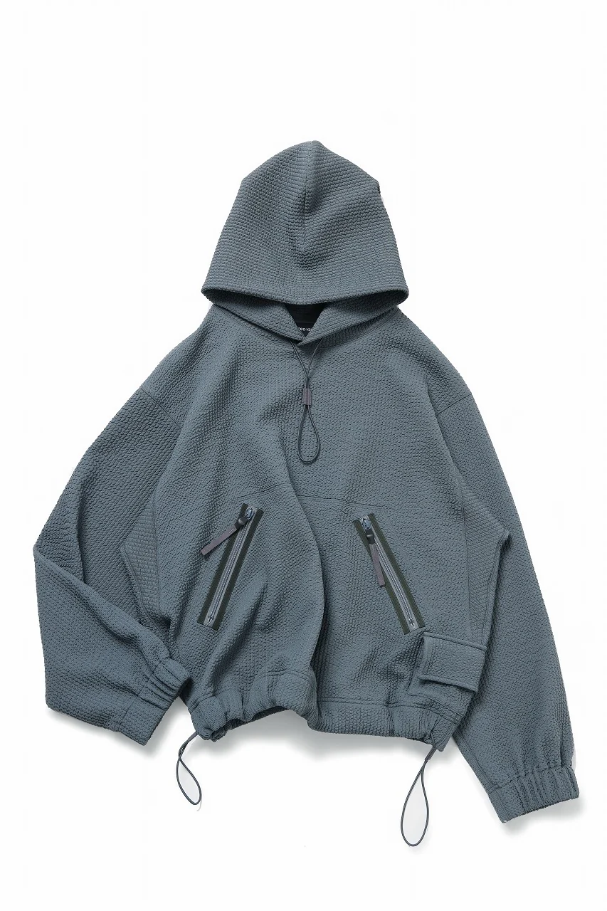 D-VEC WAFFLE KNIT PARKA (SEA SPRAY) - Image 4