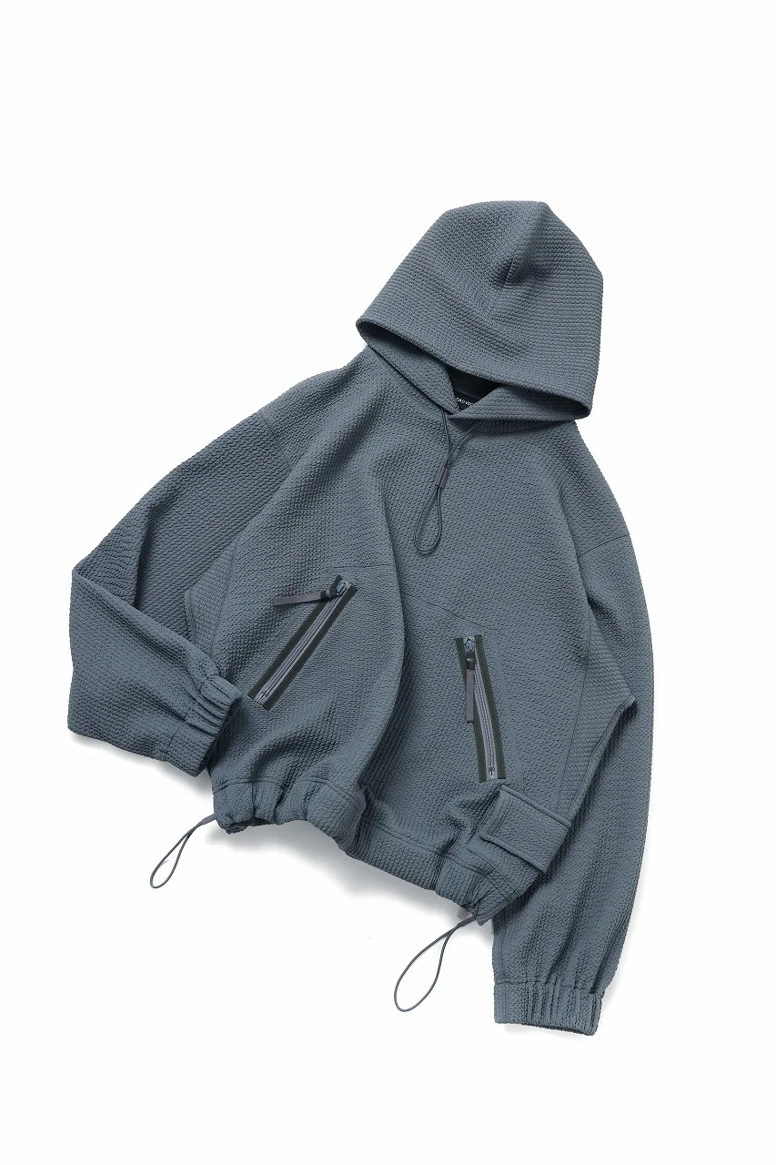 D-VEC WAFFLE KNIT PARKA (SEA SPRAY) - Image 5