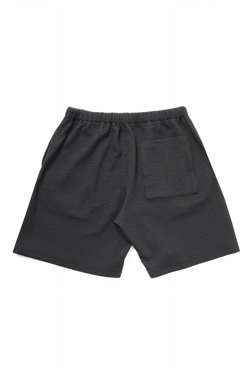 D-VEC WAFFLE KNIT SHORT PANTS (BLACK) - Image 4