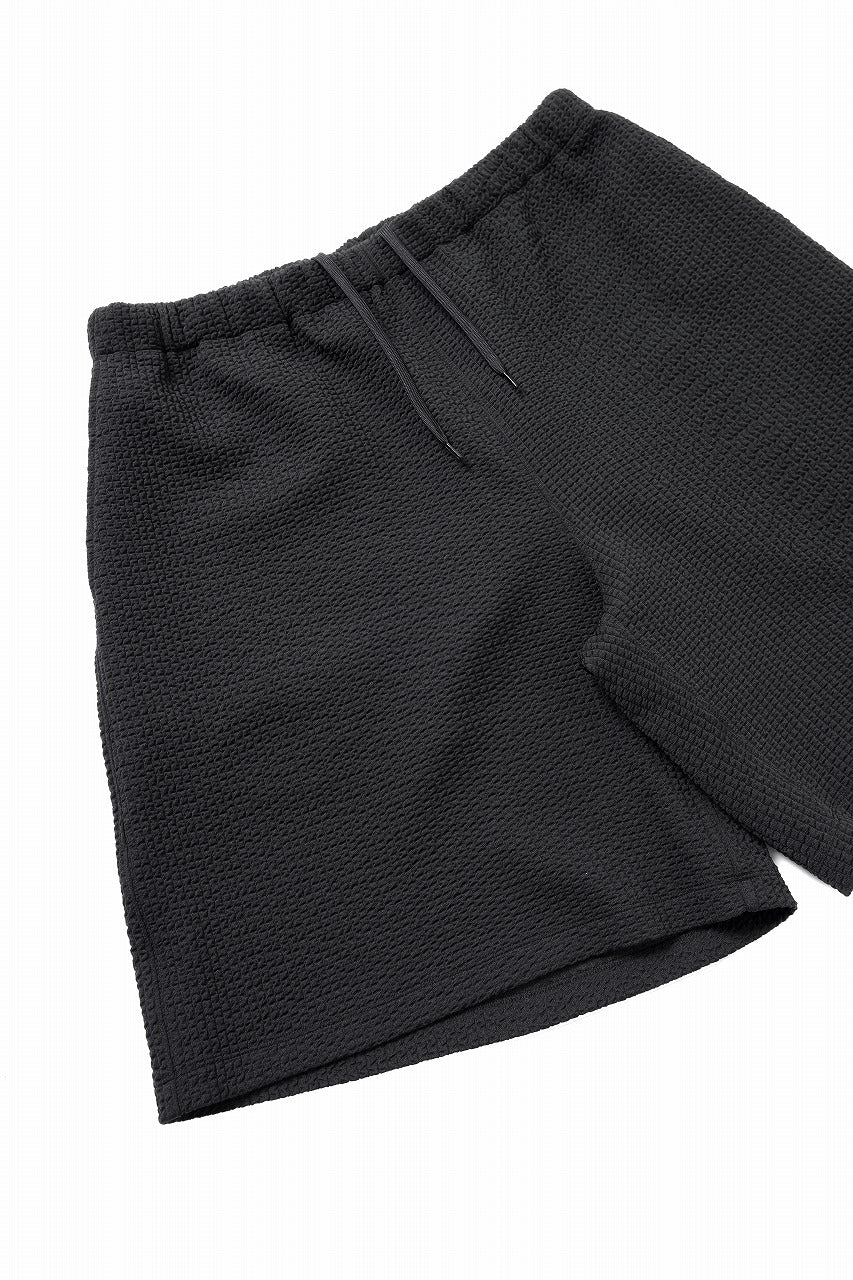 D-VEC WAFFLE KNIT SHORT PANTS (BLACK) - Image 5