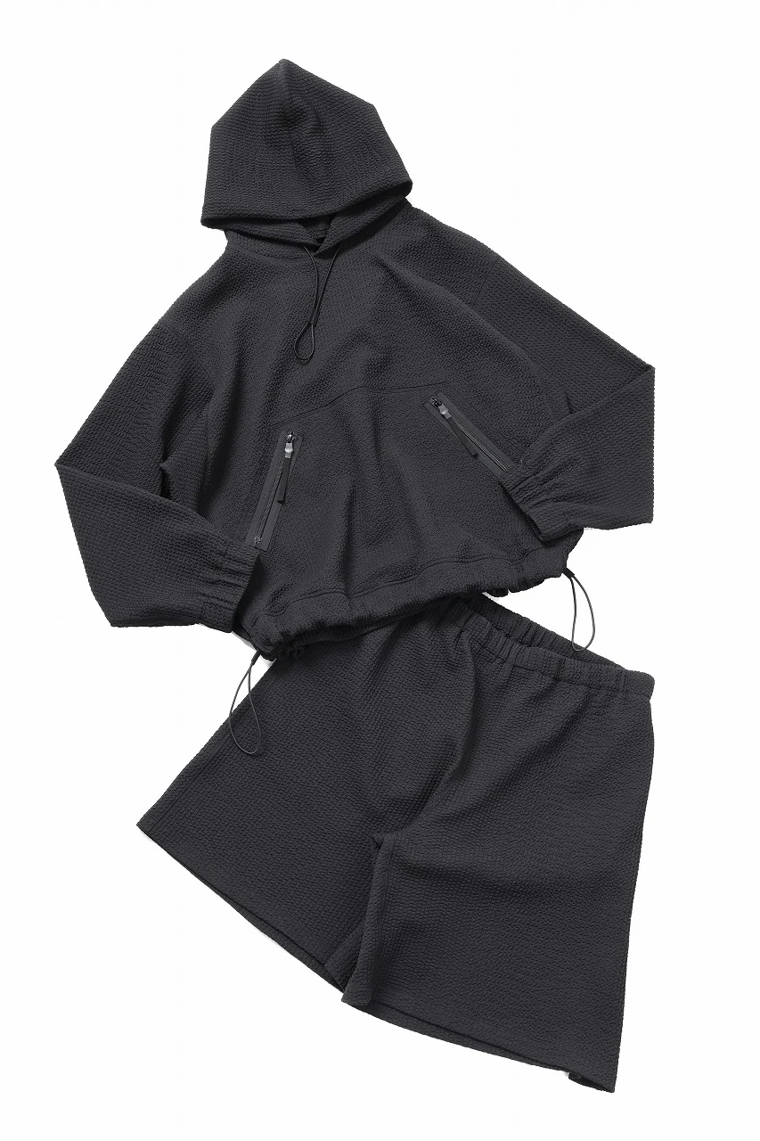 D-VEC WAFFLE KNIT SHORT PANTS (BLACK) - Image 9