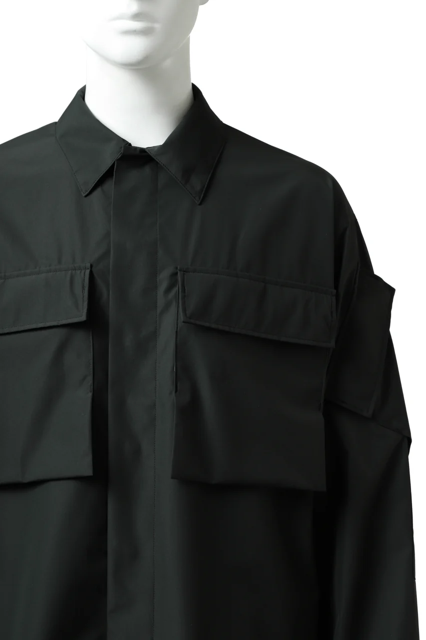 D-VEC x ALMOSTBLACK "GORETEX INFUNIUM 2L SHELL" SHIRTS JACKET (ALGIE BLACK) - Image 10