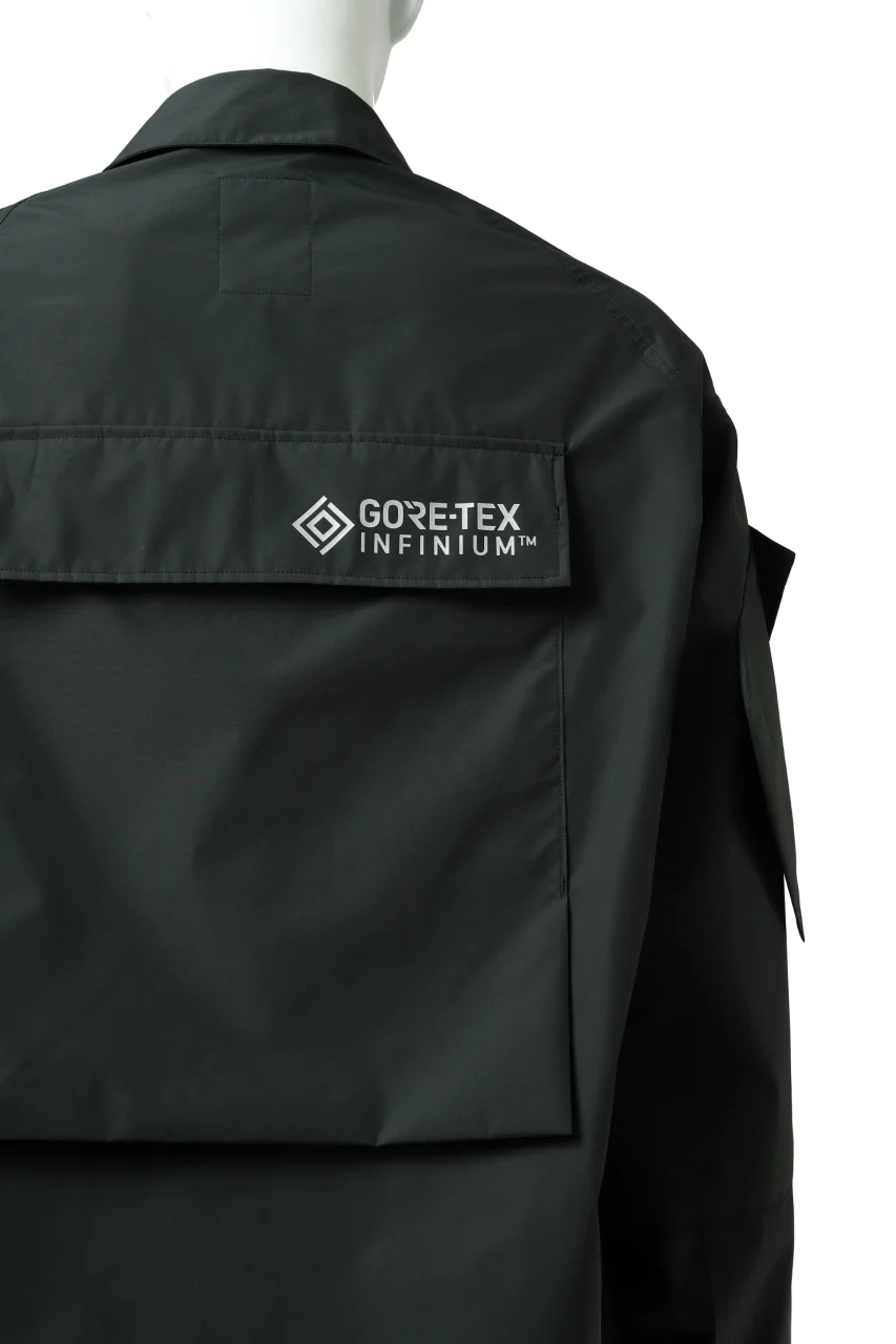 D-VEC x ALMOSTBLACK "GORETEX INFUNIUM 2L SHELL" SHIRTS JACKET (ALGIE BLACK) - Image 15