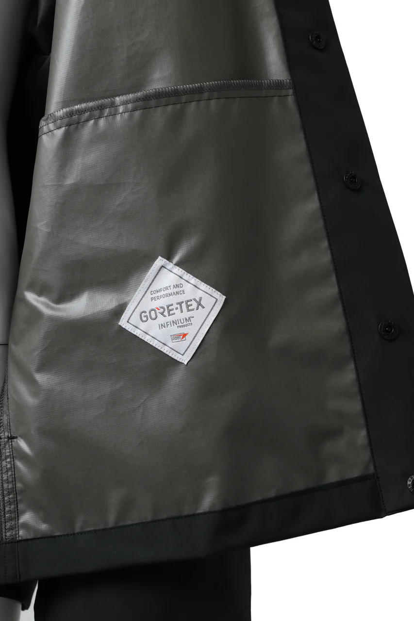 D-VEC x ALMOSTBLACK "GORETEX INFUNIUM 2L SHELL" SHIRTS JACKET (ALGIE BLACK) - Image 18