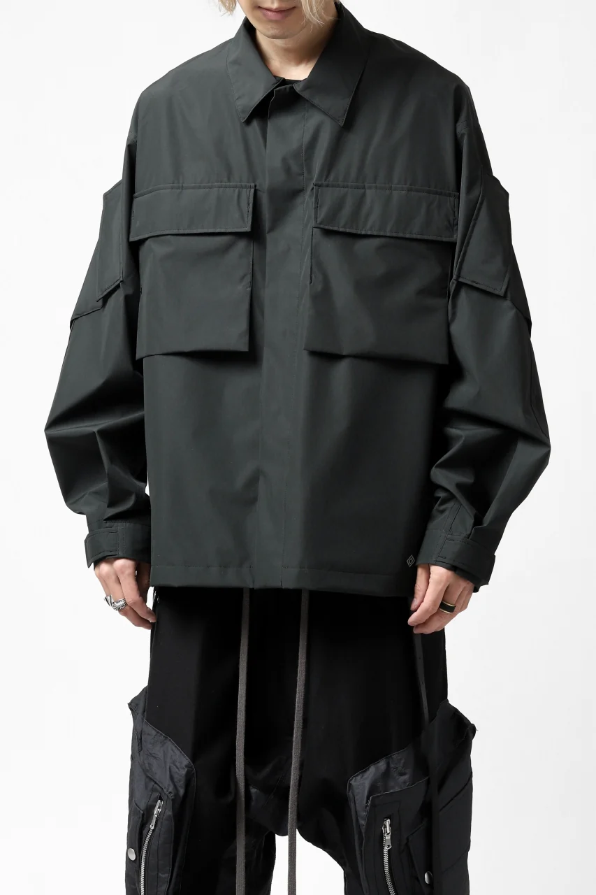 D-VEC x ALMOSTBLACK "GORETEX INFUNIUM 2L SHELL" SHIRTS JACKET (ALGIE BLACK) - Image 20