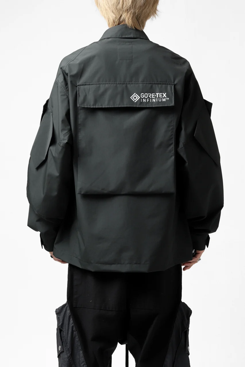 D-VEC x ALMOSTBLACK "GORETEX INFUNIUM 2L SHELL" SHIRTS JACKET (ALGIE BLACK) - Image 21