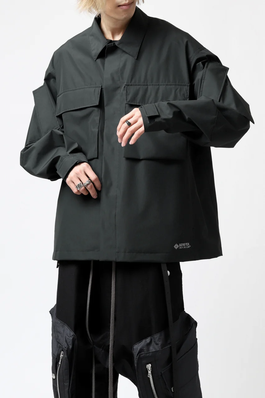D-VEC x ALMOSTBLACK "GORETEX INFUNIUM 2L SHELL" SHIRTS JACKET (ALGIE BLACK) - Image 23