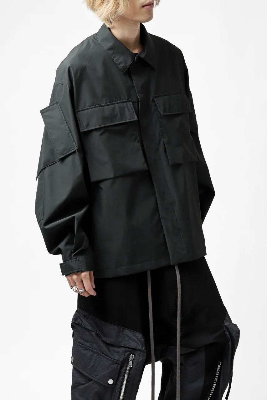 D-VEC x ALMOSTBLACK "GORETEX INFUNIUM 2L SHELL" SHIRTS JACKET (ALGIE BLACK) - Image 24