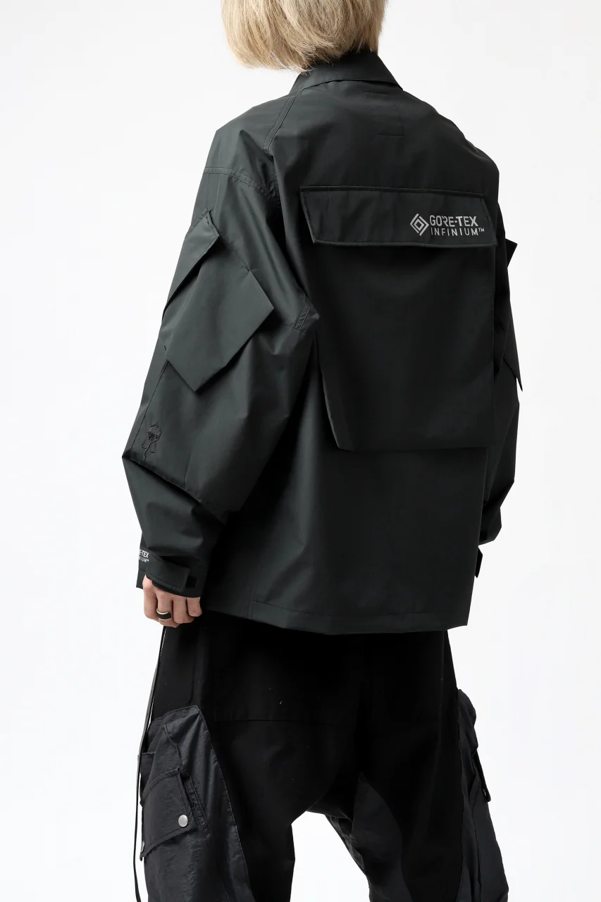 D-VEC x ALMOSTBLACK "GORETEX INFUNIUM 2L SHELL" SHIRTS JACKET (ALGIE BLACK) - Image 25