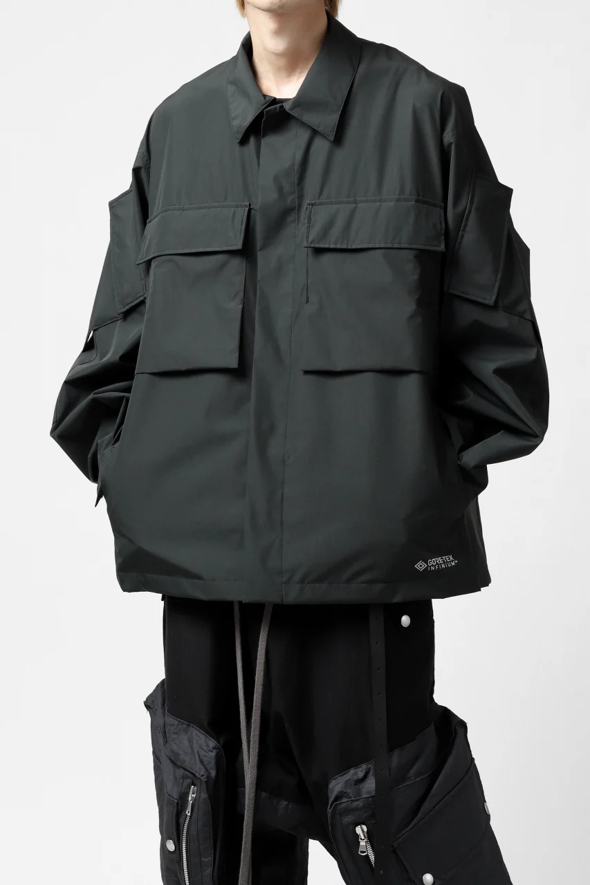 D-VEC x ALMOSTBLACK "GORETEX INFUNIUM 2L SHELL" SHIRTS JACKET (ALGIE BLACK) - Image 26