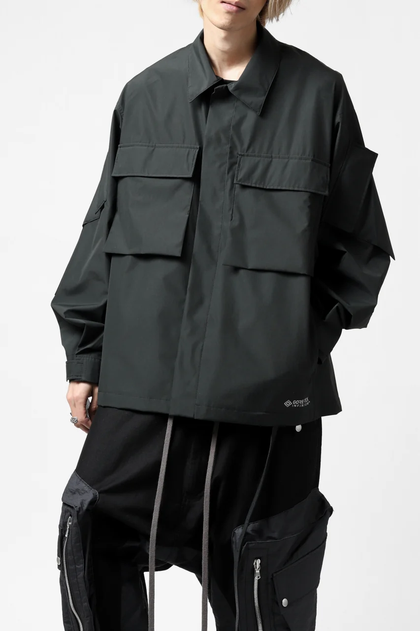 D-VEC x ALMOSTBLACK "GORETEX INFUNIUM 2L SHELL" SHIRTS JACKET (ALGIE BLACK) - Image 27