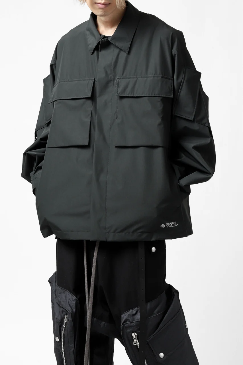 D-VEC x ALMOSTBLACK "GORETEX INFUNIUM 2L SHELL" SHIRTS JACKET (ALGIE BLACK) - Image 28