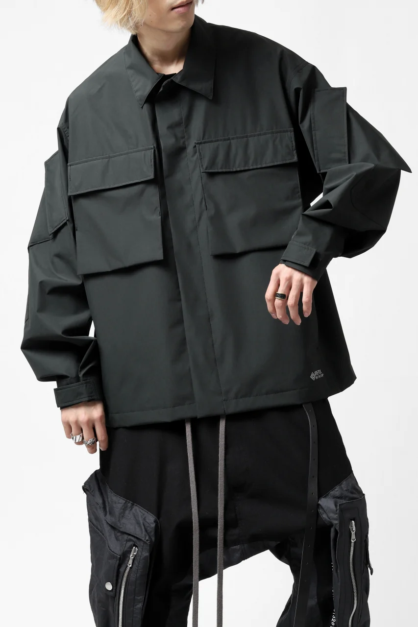 D-VEC x ALMOSTBLACK "GORETEX INFUNIUM 2L SHELL" SHIRTS JACKET (ALGIE BLACK) - Image 29