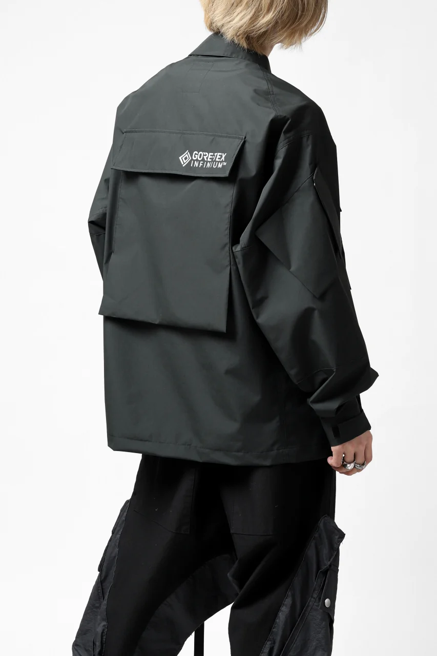 D-VEC x ALMOSTBLACK "GORETEX INFUNIUM 2L SHELL" SHIRTS JACKET (ALGIE BLACK) - Image 30