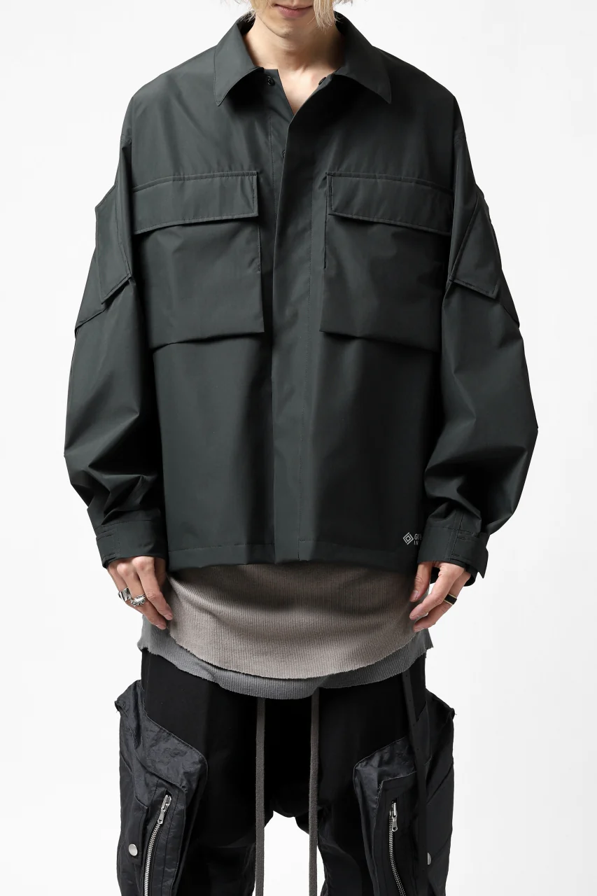 D-VEC x ALMOSTBLACK "GORETEX INFUNIUM 2L SHELL" SHIRTS JACKET (ALGIE BLACK) - Image 32