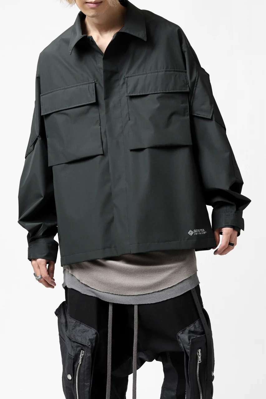 D-VEC x ALMOSTBLACK "GORETEX INFUNIUM 2L SHELL" SHIRTS JACKET (ALGIE BLACK) - Image 33