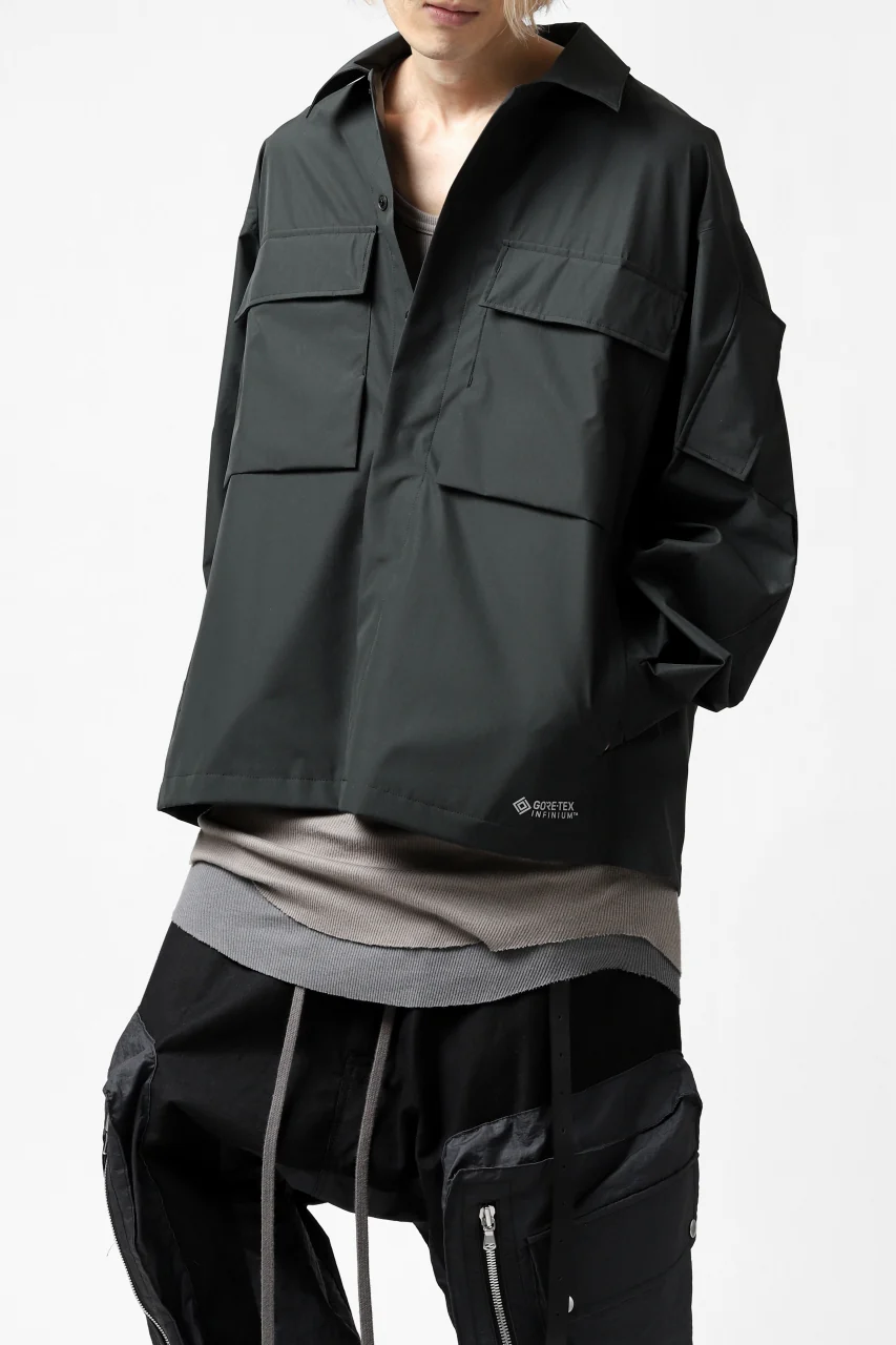 D-VEC x ALMOSTBLACK "GORETEX INFUNIUM 2L SHELL" SHIRTS JACKET (ALGIE BLACK) - Image 34