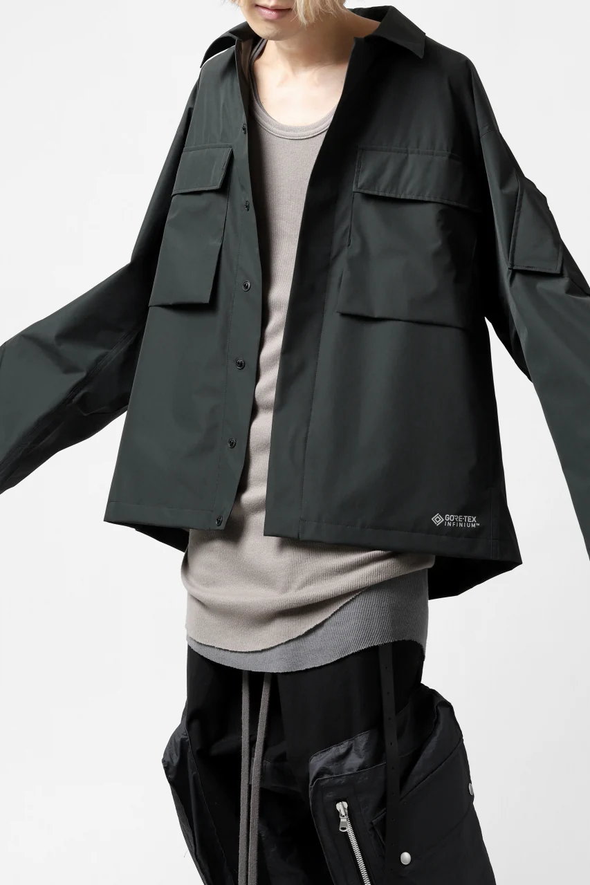 D-VEC x ALMOSTBLACK "GORETEX INFUNIUM 2L SHELL" SHIRTS JACKET (ALGIE BLACK) - Image 35