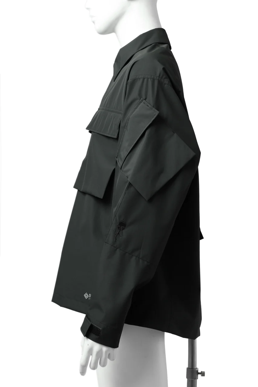 D-VEC x ALMOSTBLACK "GORETEX INFUNIUM 2L SHELL" SHIRTS JACKET (ALGIE BLACK) - Image 4